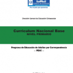 Portada de Currículo Nacional Base, Programa de Educación de Adultos por Correspondencia, Nivel Primario